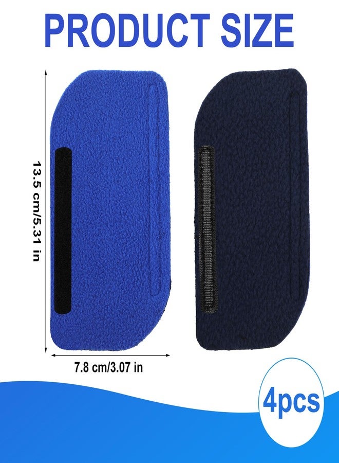 XIHIRCD 4pcs Headgear Strap Covers for CPAP, Soft Face Cushion Pads Reusable Mask Liners Reduce Indentation & Red Marks (Blue) - Image 2